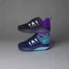 Black and purple color and blue and cyan color sports shoes Item Picture